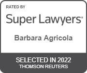 Rated by Super Lawyers | Barbara Agricola | Selected in 2022 | Thomson Reuters